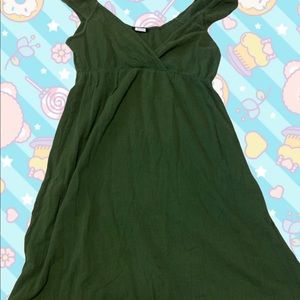 Green J.Crew 100% short green dress